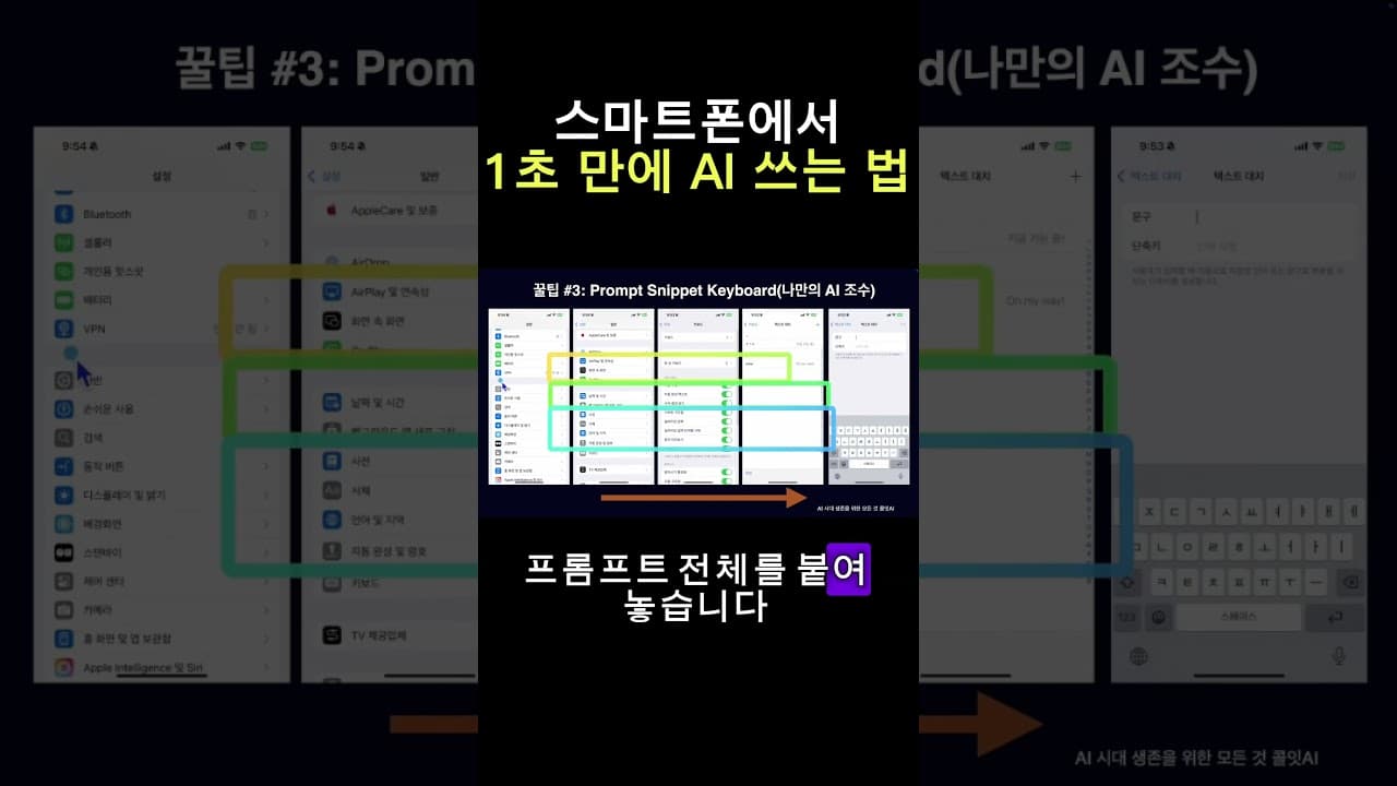 스마트폰 AI 생산성 치트키 5가지 #스마트폰꿀팁 #스마트폰 #애플 #아이폰꿀팁