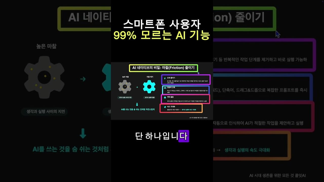 스마트폰에서 AI 1초 만에 쓰는 법