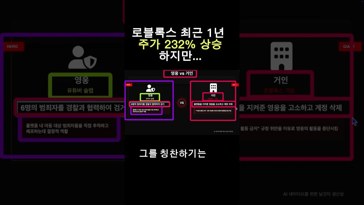 1년 만에 주가 200% 오른 로블록스의 만행 #roblox #로블록스  #기획자 #pm #마케터