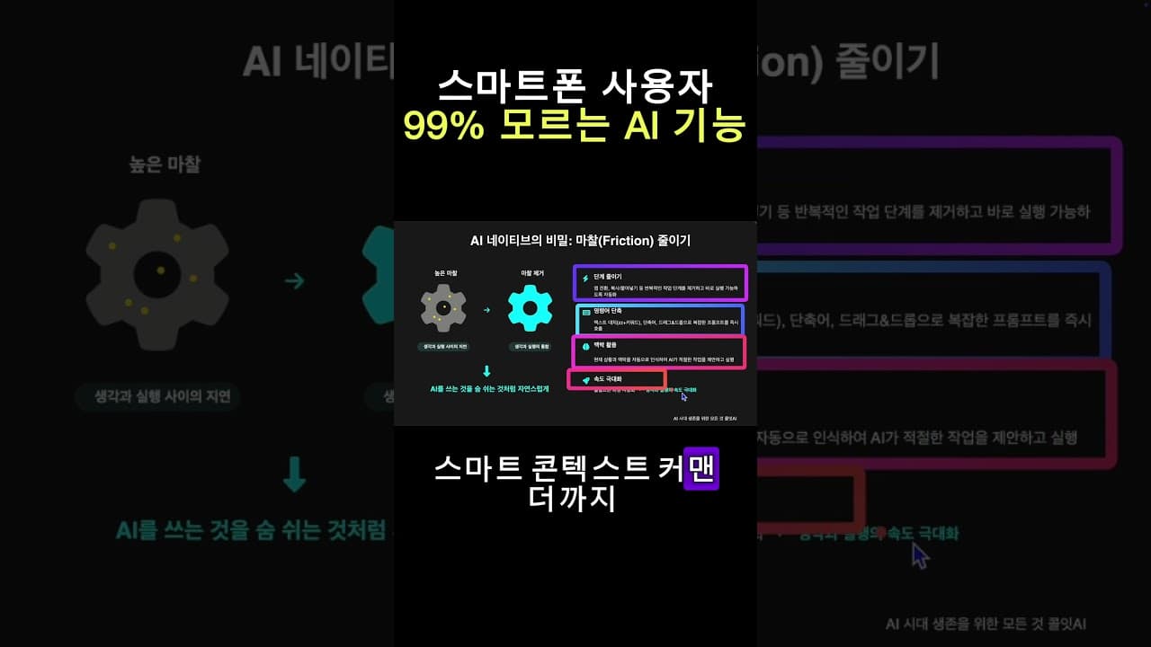 스마트폰 AI 생산성 치트키 5가지  #ai #smartphone #업무자동화